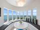 Cozy breakfast nook with panoramic water views and custom seating at 2 Oceans West Blvd # 2006, Daytona Beach Shores, FL 32118