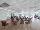 Spacious community room perfect for gatherings and events, equipped with chairs and tables at 2 Oceans West Blvd # 2006, Daytona Beach Shores, FL 32118