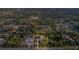 Expansive aerial view showcases the property's peaceful surroundings, nestled amongst lush greenery at 20446 Quinlan St, Orlando, FL 32833