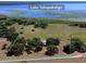 Areal image of the property with lake view surrounded by greenery at 3650 Lake Tohopekaliga Rd, St Cloud, FL 34772