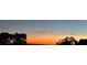 Beautiful sunset behind distant treeline with colorful orange sky at 3650 Lake Tohopekaliga Rd, St Cloud, FL 34772