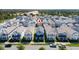Aerial view of a neighborhood with modern homes and well-maintained streets, identified by a home pin at 4233 Mistwood St, Winter Garden, FL 34787