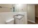 Bathroom featuring a toilet and granite topped vanity at 5201 Palisades Dr, Orlando, FL 32808