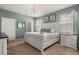 This bedroom features a queen bed, two windows with coverings, and light-colored walls at 2036 Lelani Cir, Davenport, FL 33897
