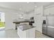 Modern kitchen features stainless steel appliances, an island, and stylish countertops at 2413 Brook Marsh Loop, Kissimmee, FL 34747