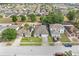 Neighborhood aerial view showcases the house's location, with other residences, landscaping, and street layout at 252 Elgin Blvd, Davenport, FL 33897