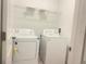 A view into the laundry room showing the washer and dryer at 3389 Sw 126Th Lane Rd, Ocala, FL 34473