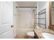 Bathroom with a single vanity and a shower-tub combo at 4060 Longworth Loop, Kissimmee, FL 34744