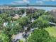 Community pool aerial view surrounded by mature trees and landscaping, situated near condos, providing a relaxing oasis at 7613 Toscana Blvd, Orlando, FL 32819