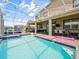 Spacious screened-in pool and patio area, great for enjoying outdoor living and entertaining friends and Gathering at 9084 Sommerset Hills Dr, Davenport, FL 33896