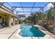 Relaxing screened-in pool and patio area is perfect for entertaining guests outdoors at 1065 Cavan Dr, Apopka, FL 32703