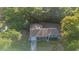 Aerial view of the house highlighting its location surrounded by lush greenery and mature trees at 1150 Virginia Avenue, Altamonte Springs, FL 32701