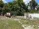 This backyard oasis is perfect for entertaining, with a variety of lush landscaping and decorative features at 1180 Baton Dr, Deltona, FL 32725