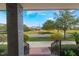 View from the front porch showcasing the neighborhood park, providing a serene and inviting outdoor space at 13798 Walcott Ave, Orlando, FL 32827