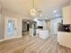 Spacious eat-in kitchen with a center island, stainless appliances and open concept design at 14521 Tanja King Blvd, Orlando, FL 32828