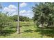Scenic backyard view showcasing lush greenery and mature trees at 158 Hickory Stick Ct, Debary, FL 32713