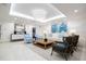 Bright lobby with modern seating, blue accents, and stylish decor, creating a welcoming and sophisticated common area at 16300 County Road 455 # 606, Montverde, FL 34756