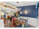 Charming dining room features a farmhouse table, decorative chandelier, and stylish accents at 20321 Majestic St, Orlando, FL 32833