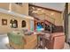 Cozy living room with staircase, large tv, and high ceiling for a spacious feel at 204 Green Lake Cir, Longwood, FL 32779