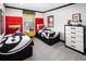Themed bedroom with twin beds, carpet floors and colorful decor at 2367 Distant Sun Trl, Kissimmee, FL 34747
