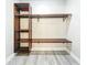 Custom wood shelving system to maximize space and organization in closet at 2647 Lake Landing Blvd, Eustis, FL 32726