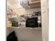 Organized closet with shelving, holding various household items and fixtures at 4838 Pebble Beach Dr # A, Orlando, FL 32811