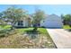 Charming single-story home featuring a well-maintained lawn, attached garage, and inviting front entrance at 506 Peace Way, Kissimmee, FL 34759