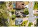 An aerial of rooftops and a community with a lakeside view and a well-maintained landscape at 724 Wildmere Village Cv, Longwood, FL 32750