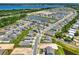 Scenic aerial view of a residential area nestled around a lake with well-planned streets and modern housing at 765 Terrapin Dr, Debary, FL 32713