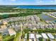 Stunning aerial view of homes near a lake, highlighting the well-organized streets and residential appeal at 765 Terrapin Dr, Debary, FL 32713