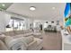 Spacious open-concept living area combining a comfortable living room with an elegant kitchen, perfect for entertaining at 765 Terrapin Dr, Debary, FL 32713