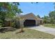 Well-maintained home featuring a two-car garage, manicured lawn, and exterior stone accents at 10030 Cheshunt Dr, Orlando, FL 32817