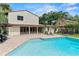 Backyard with pool, patio and outdoor kitchen at 1110 Greenwood St, Orlando, FL 32801