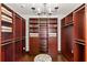 Large walk-in closet with ample shelving, drawers, and lighting at 1110 Greenwood St, Orlando, FL 32801