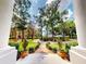 Scenic view of expansive front yard and circular driveway from the home's front porch at 1155 Taylor E Rd, Deland, FL 32724