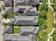 Aerial shot of homes, featuring manicured lawns, walkways and common areas at 13890 Sato Ave, Orlando, FL 32827