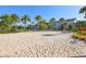 Community volleyball court surrounded by palm trees and landscaping at 13890 Sato Ave, Orlando, FL 32827