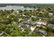 Beautiful aerial view of a lakeside neighborhood, showcasing mature trees and inviting swimming pools at 1400 Nottingham St, Orlando, FL 32803