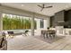 Outdoor kitchen, dining, fire pit and pool with spa provide the ultimate space for outdoor enjoyment at 1400 Nottingham St, Orlando, FL 32803