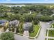 Aerial view highlighting property lines, a well-kept lawn, and a home nestled within a community at 14315 Hampshire Bay Cir, Winter Garden, FL 34787