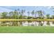 Scenic view of the pond and landscaping from the back yard at 1518 Shadowmoss Cir, Lake Mary, FL 32746