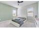Bedroom featuring plush carpeting, neutral paint and modern decor at 2412 Gold Dust Dr, Clermont, FL 34715
