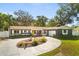 Charming single story home featuring a circular driveway and well-manicured front yard at 2945 Southgate Ter, Orlando, FL 32818