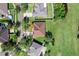 Drone shot of the home showing the yard, greenbelt, and neighborhood layout at 3281 Pawleys N Loop, St Cloud, FL 34769