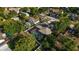 Overhead shot of a lovely pool home with caged pool and fully fenced yard at 814 Vercelli St, Deltona, FL 32725