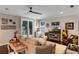 Relaxing living room with backyard access and custom decor at 9624 Bryanston Dr, Orlando, FL 32827