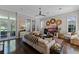 Bright living room with backyard access and stylish decor at 9624 Bryanston Dr, Orlando, FL 32827