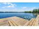 Lake view from the wooden dock at 16692 Lake Pickett Rd, Orlando, FL 32820