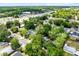 Aerial view of a residential neighborhood with lush greenery and nearby shopping at 226 S Apollo Dr, Apopka, FL 32703