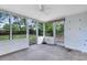 Enclosed screened porch features views of the yard at 226 S Apollo Dr, Apopka, FL 32703